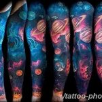 Фото рисунка тату планеты 04.11.2018 №094 - tattoo photos of the planet - tattoo-photo.ru