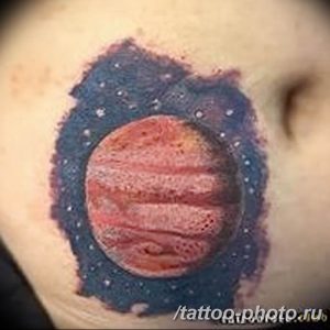 Фото рисунка тату планеты 04.11.2018 №097 - tattoo photos of the planet - tattoo-photo.ru