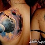 Фото рисунка тату планеты 04.11.2018 №109 - tattoo photos of the planet - tattoo-photo.ru