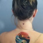 Фото рисунка тату планеты 04.11.2018 №113 - tattoo photos of the planet - tattoo-photo.ru