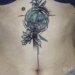 Фото рисунка тату планеты 04.11.2018 №122 - tattoo photos of the planet - tattoo-photo.ru