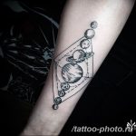 Фото рисунка тату планеты 04.11.2018 №127 - tattoo photos of the planet - tattoo-photo.ru