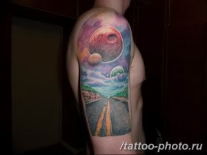 Фото рисунка тату планеты 04.11.2018 №128 - tattoo photos of the planet - tattoo-photo.ru