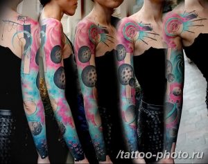 Фото рисунка тату планеты 04.11.2018 №137 - tattoo photos of the planet - tattoo-photo.ru