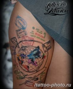 Фото рисунка тату планеты 04.11.2018 №144 - tattoo photos of the planet - tattoo-photo.ru
