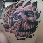 Фото рисунка тату череп 24.11.2018 №022 - photo tattoo skull - tattoo-photo.ru