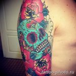 Фото рисунка тату череп 24.11.2018 №023 - photo tattoo skull - tattoo-photo.ru