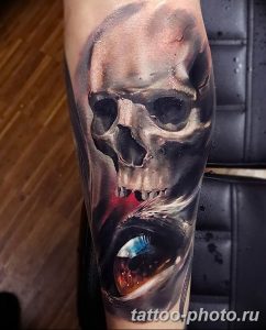 Фото рисунка тату череп 24.11.2018 №025 - photo tattoo skull - tattoo-photo.ru
