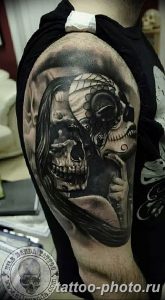 Фото рисунка тату череп 24.11.2018 №026 - photo tattoo skull - tattoo-photo.ru