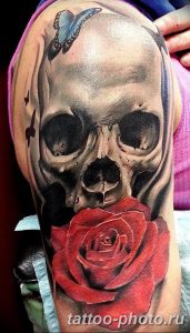 Фото рисунка тату череп 24.11.2018 №043 - photo tattoo skull - tattoo-photo.ru