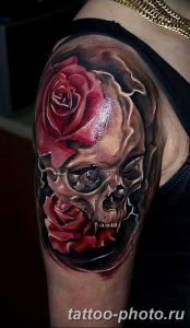 Фото рисунка тату череп 24.11.2018 №045 - photo tattoo skull - tattoo-photo.ru