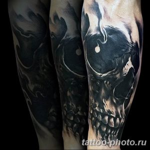 Фото рисунка тату череп 24.11.2018 №053 - photo tattoo skull - tattoo-photo.ru