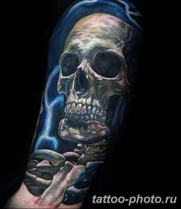 Фото рисунка тату череп 24.11.2018 №056 - photo tattoo skull - tattoo-photo.ru