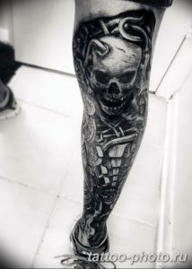 Фото рисунка тату череп 24.11.2018 №058 - photo tattoo skull - tattoo-photo.ru