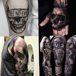 Фото рисунка тату череп 24.11.2018 №063 - photo tattoo skull - tattoo-photo.ru