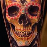 Фото рисунка тату череп 24.11.2018 №065 - photo tattoo skull - tattoo-photo.ru