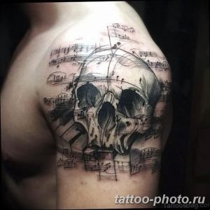 Фото рисунка тату череп 24.11.2018 №078 - photo tattoo skull - tattoo-photo.ru