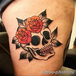Фото рисунка тату череп 24.11.2018 №083 - photo tattoo skull - tattoo-photo.ru