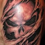 Фото рисунка тату череп 24.11.2018 №088 - photo tattoo skull - tattoo-photo.ru