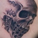 Фото рисунка тату череп 24.11.2018 №092 - photo tattoo skull - tattoo-photo.ru