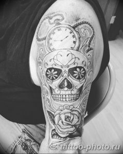 Фото рисунка тату череп 24.11.2018 №096 - photo tattoo skull - tattoo-photo.ru