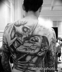 Фото рисунка тату череп 24.11.2018 №098 - photo tattoo skull - tattoo-photo.ru