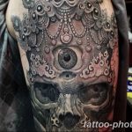 Фото рисунка тату череп 24.11.2018 №099 - photo tattoo skull - tattoo-photo.ru