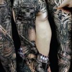 Фото рисунка тату череп 24.11.2018 №101 - photo tattoo skull - tattoo-photo.ru