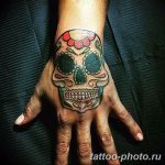 Фото рисунка тату череп 24.11.2018 №118 - photo tattoo skull - tattoo-photo.ru