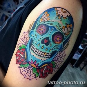 Фото рисунка тату череп 24.11.2018 №120 - photo tattoo skull - tattoo-photo.ru