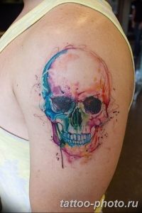 Фото рисунка тату череп 24.11.2018 №123 - photo tattoo skull - tattoo-photo.ru