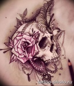 Фото рисунка тату череп 24.11.2018 №156 - photo tattoo skull - tattoo-photo.ru