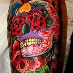 Фото рисунка тату череп 24.11.2018 №160 - photo tattoo skull - tattoo-photo.ru