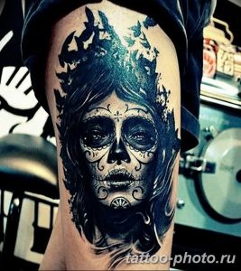 Фото рисунка тату череп 24.11.2018 №168 - photo tattoo skull - tattoo-photo.ru