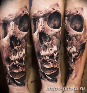 Фото рисунка тату череп 24.11.2018 №171 - photo tattoo skull - tattoo-photo.ru