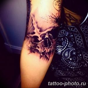 Фото рисунка тату череп 24.11.2018 №183 - photo tattoo skull - tattoo-photo.ru