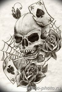 Фото рисунка тату череп 24.11.2018 №197 - photo tattoo skull - tattoo-photo.ru