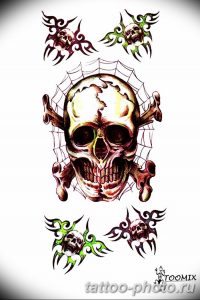 Фото рисунка тату череп 24.11.2018 №219 - photo tattoo skull - tattoo-photo.ru