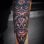 Фото рисунка тату череп 24.11.2018 №238 - photo tattoo skull - tattoo-photo.ru