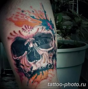 Фото рисунка тату череп 24.11.2018 №243 - photo tattoo skull - tattoo-photo.ru