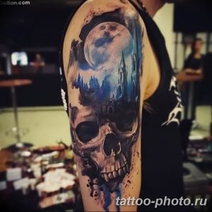 Фото рисунка тату череп 24.11.2018 №247 - photo tattoo skull - tattoo-photo.ru