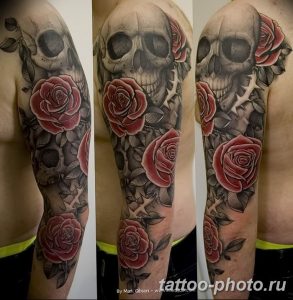 Фото рисунка тату череп 24.11.2018 №259 - photo tattoo skull - tattoo-photo.ru