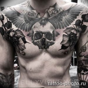 Фото рисунка тату череп 24.11.2018 №269 - photo tattoo skull - tattoo-photo.ru