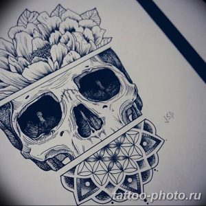 Фото рисунка тату череп 24.11.2018 №282 - photo tattoo skull - tattoo-photo.ru