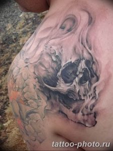 Фото рисунка тату череп 24.11.2018 №322 - photo tattoo skull - tattoo-photo.ru