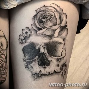 Фото рисунка тату череп 24.11.2018 №340 - photo tattoo skull - tattoo-photo.ru