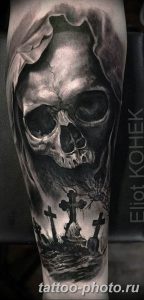 Фото рисунка тату череп 24.11.2018 №342 - photo tattoo skull - tattoo-photo.ru
