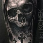 Фото рисунка тату череп 24.11.2018 №342 - photo tattoo skull - tattoo-photo.ru