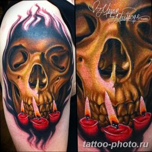 Фото рисунка тату череп 24.11.2018 №344 - photo tattoo skull - tattoo-photo.ru