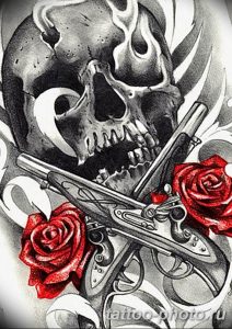 Фото рисунка тату череп 24.11.2018 №347 - photo tattoo skull - tattoo-photo.ru